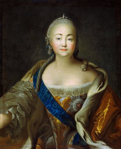 Retrato da Imperatriz Elisabeth 1709-1762, 1750-1760. de Ivan Petrovich Argunov