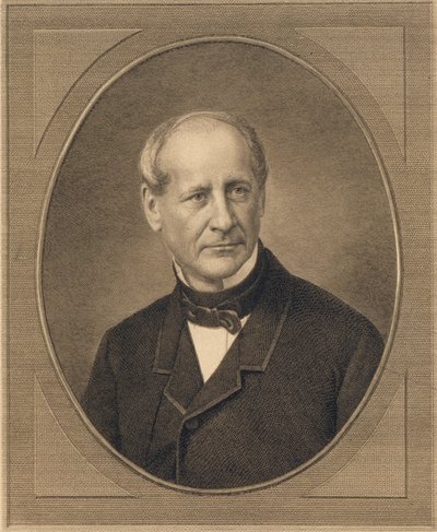 Retrato do conde modesto Andreyevich von Korff 1800-1876, 1876 de Ivan Petrovich Pozhalostin