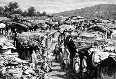 Bairro Beni-Ramasses, Constantino, Argélia, 1895. de Ivan Pranishnikoff