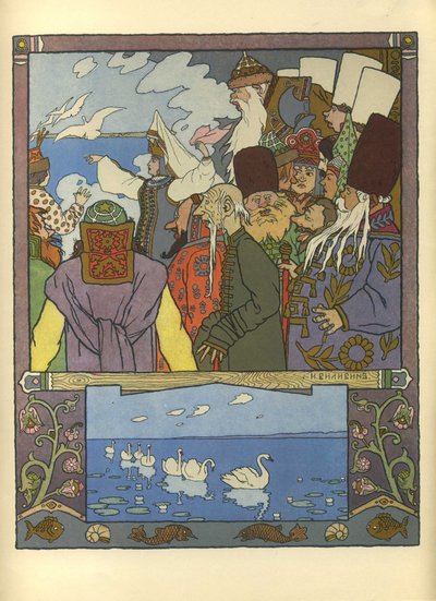 Ivan Tsarevich e Princesa Sapo, 1901 de Ivan Yakovlevich Bilibin