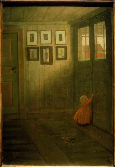 A garota na porta de Ivar Axel Henrik Arosenius