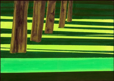 Kensington Gardens Series: Dazzle, 2007 (mídia mista no papel) de Izabella Godlewska de Aranda