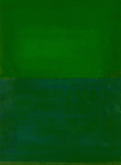 Espaço, tempo, movimento, verde, 2010 de Izabella Godlewska de Aranda
