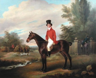 Preparação para a Caça (óleo sobre tela) de J.A. Mitchell