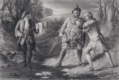 Ilustração para Rob Roy (gravura) de J.B. (after) MacDonald
