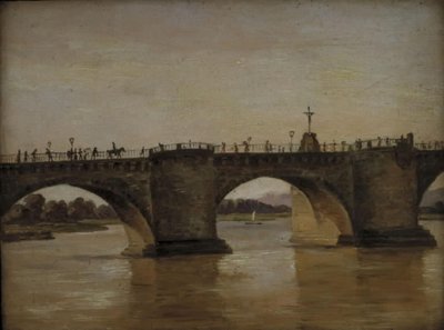 A ponte Augustus em Dresden de Johan Christian Dahl