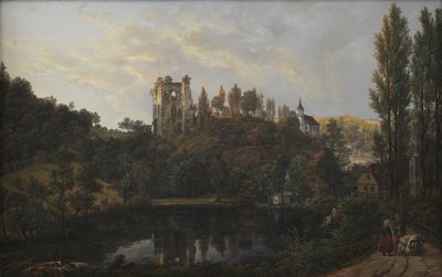 A ruína do castelo em Tharandt de Johan Christian Dahl
