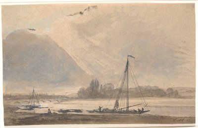 Vista do Elba perto de Dresden de Johan Christian Dahl