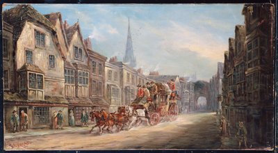 Londres para Exeter Royal Mail passando por Salisbury, 1895 de J.C. Maggs