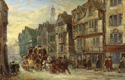 Wych Street, Strand, Londres, Dias de Hogarth de J.C. Maggs