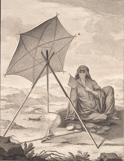 Uma mulher árabe vendendo pão de J.F. Clemens