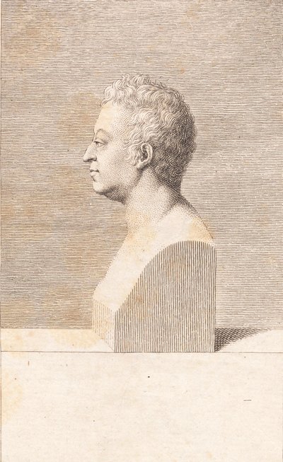 Um busto de um homem de J.F. Clemens