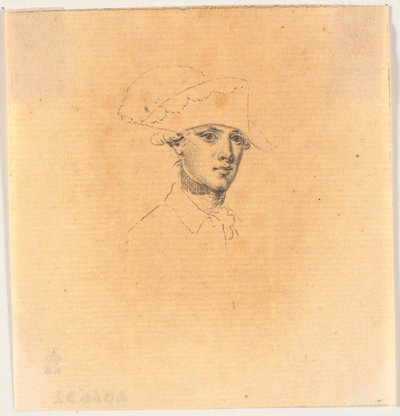 Preparação para uma das cabeças para o stick: Frederik, o Grande, voltando para casa depois de uma revista em Potsdam de J.F. Clemens