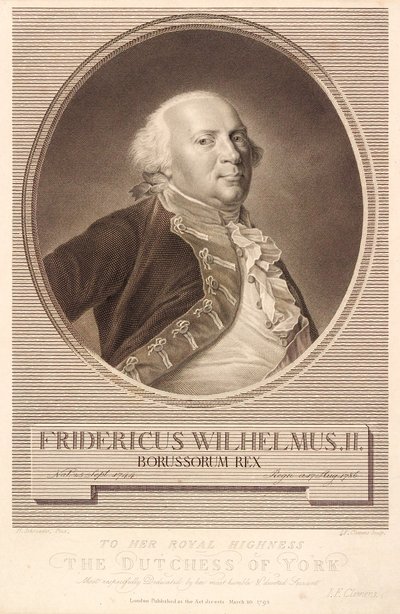 Frederico Guilherme II, Rei da Prússia de J.F. Clemens