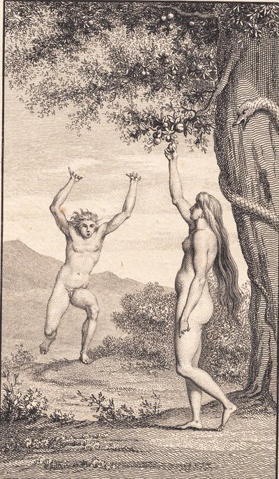 Ilustração para "Adão e Eva" de Ewald. III de J.F. Clemens