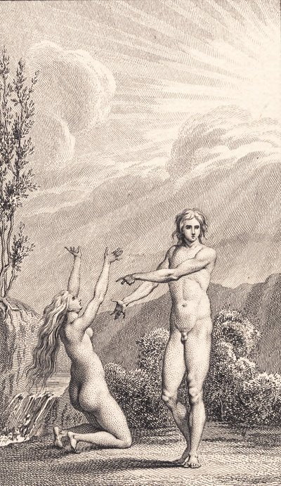 Ilustração para "Adão e Eva" de Ewald. II de J.F. Clemens