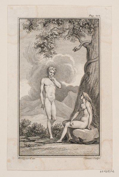 Ilustração para "Adão e Eva" IV de Johannes Ewald de J.F. Clemens
