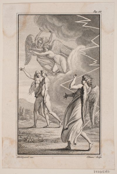 Ilustração para "Adão e Eva" V de Johannes Ewald de J.F. Clemens