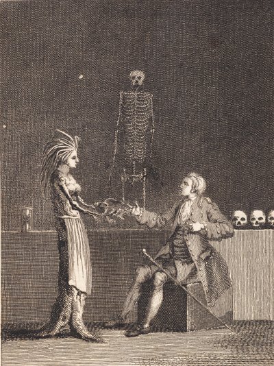 Niels Klim na câmara de anatomia de J.F. Clemens