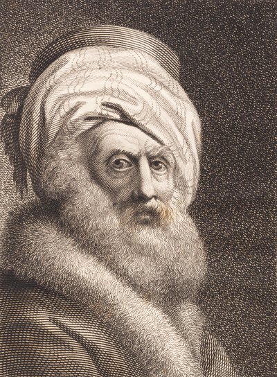 Retrato de um homem velho. Nathan der Weise de J.F. Clemens