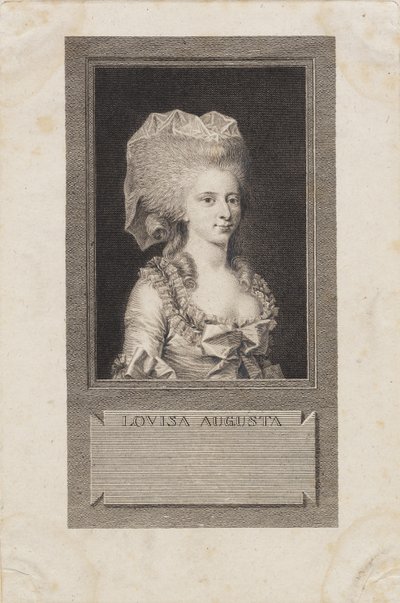 Retrato da princesa Louisa Augusta de J.F. Clemens