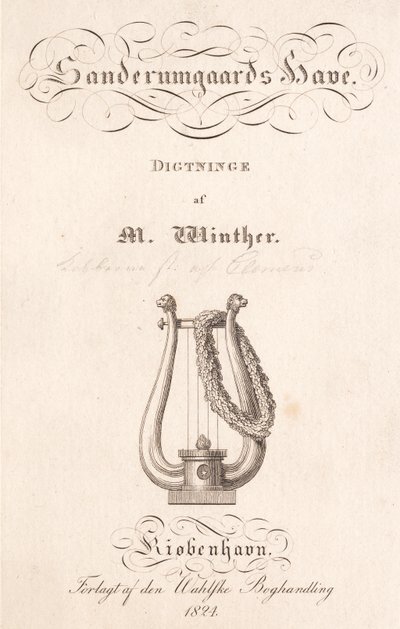 O jardim de Sanderumgaard. Poemas de M. Winther de J.F. Clemens