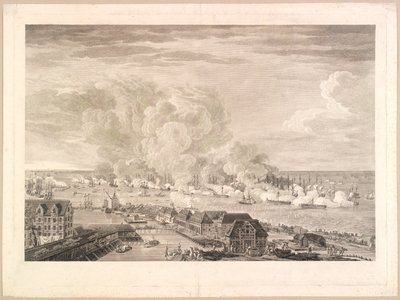 A Batalha de Reden em 2 de abril de 1801 de J.F. Clemens