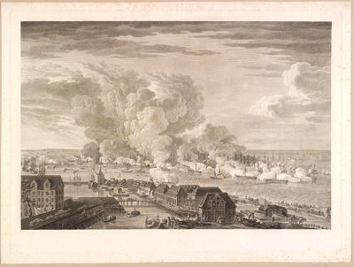 A Batalha de Reden em 2 de abril de 1801 de J.F. Clemens
