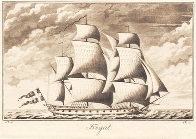 Suite de navios. Fragata de J.F. Clemens