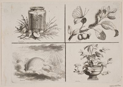 Vinhetas para as obras de Bonnet de J.F. Clemens