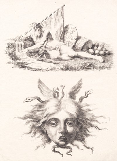 Øresund. cabeça de medusa de J.F. Clemens