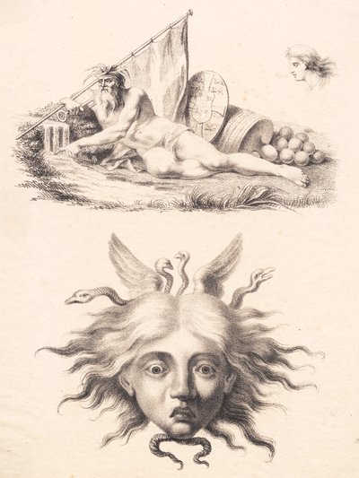 Øresund. cabeça de medusa de J.F. Clemens