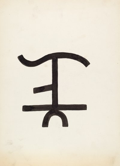 Marca de gado, c. 1936. de J.Henry Marley