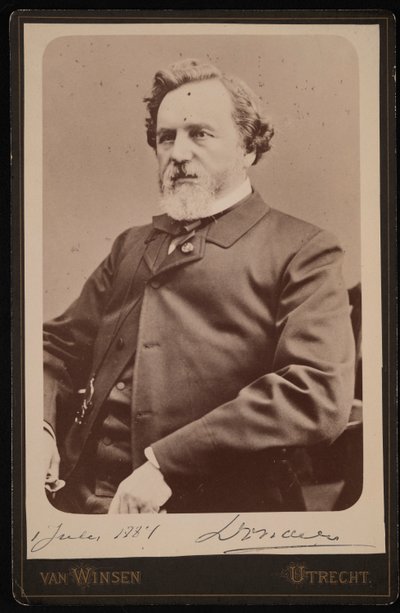 Retrato de Franciscus Cornelius Donders 1818-1889, 1 de julho de 1884. de JJA Van Winsen