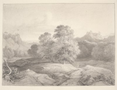 Paisagem da vizinhança de Roma de J.L. Lund