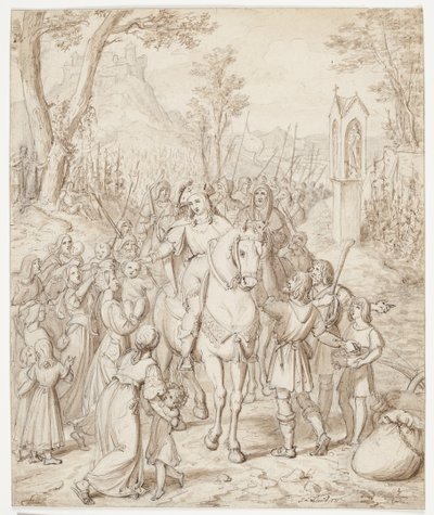 Valdemar o Grande a caminho do encontro com o Pe. Barbarossa de J.L. Lund