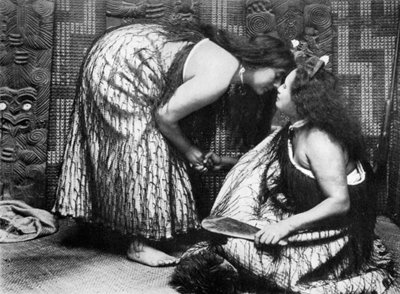 Saudações Hongi Maori, 1908-1909. de JL Martin