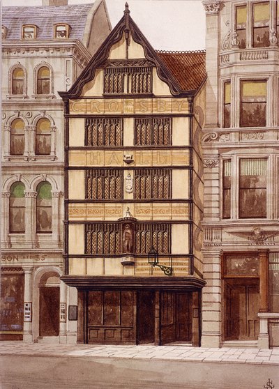 Crosby Hall, Bishopsgate, Londres, 1860 de JL Stewart