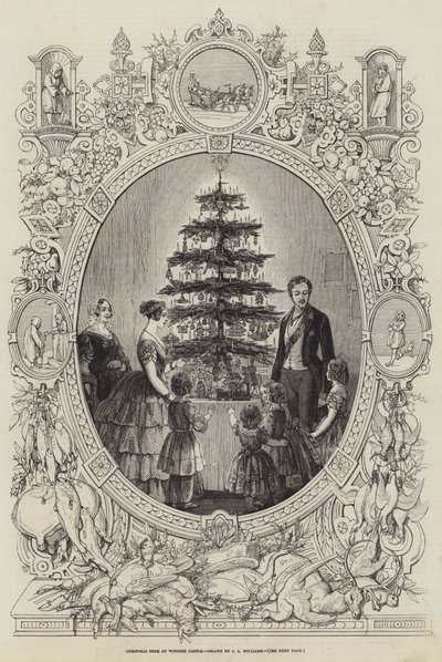 Árvore de Natal no Castelo de Windsor de J.L. Williams