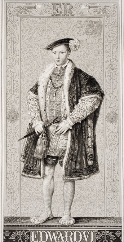 Edward VI (1537-1553) de "Ilustrações da História Escocesa e Inglesa", Volume I de J.L. Williams