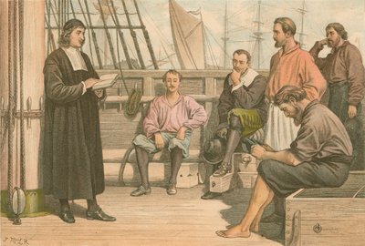 McWard pregando para os marinheiros em Roterdã de J.M.L. Ralston