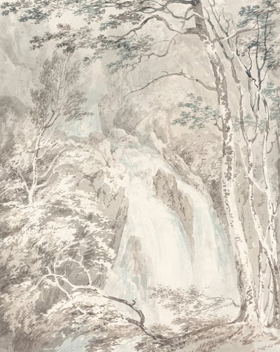 A Waterfall, 17951796. de Joseph Mallord William Turner
