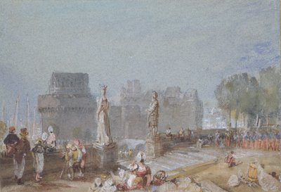 Chateau de Nantes, c1830 de Joseph Mallord William Turner