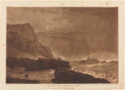 Costa de Yorkshire, publicado 1811 de Joseph Mallord William Turner