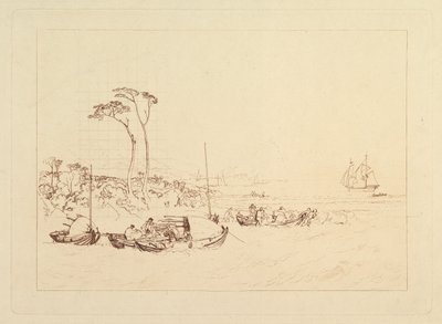 Castelo e cidade de Inverary, Escócia Liber Studiorum, parte XIII, 1816. de Joseph Mallord William Turner
