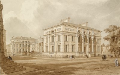 Vista Sudeste do Edifício Taylor e das Galerias Universitárias, século XIX de Joseph Mallord William Turner