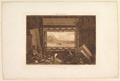 O Frontispício do Liber Studiorum, maio de 1812. de Joseph Mallord William Turner
