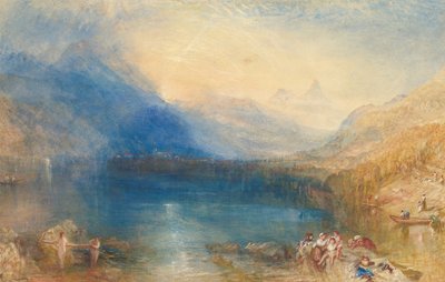 O Lago de Zug, 1843. de Joseph Mallord William Turner