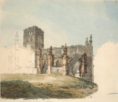 A abadia arruinada em Haddington, c1794 de Joseph Mallord William Turner