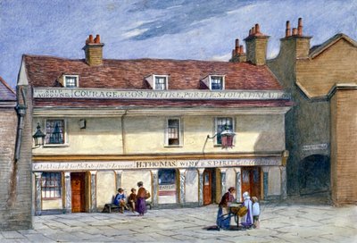 A casa pública Ship Aground, Wolseley Street, Bermondsey, Londres, c1875. de JT Wilson